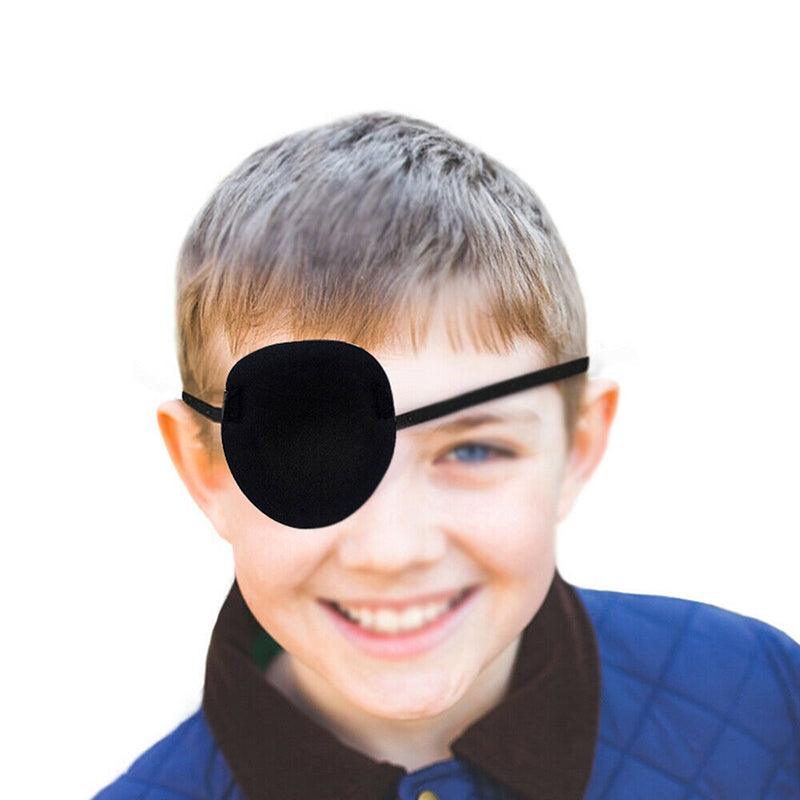 1/2/3/4/5Pcs Adjustable Strap Eye Patch Soft Concave Design Washable Black Cover - 1 PC