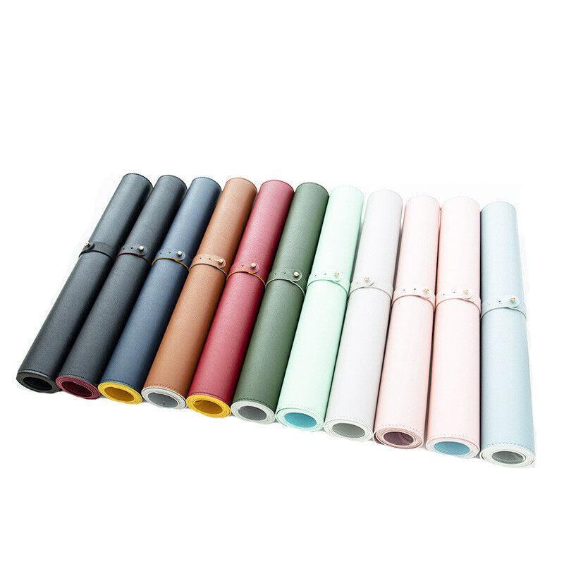 60*30Cm Leather Mouse Pad Gaming Waterproof Mousepad Desk Mat Anti-Slip Rubber - Dark Green