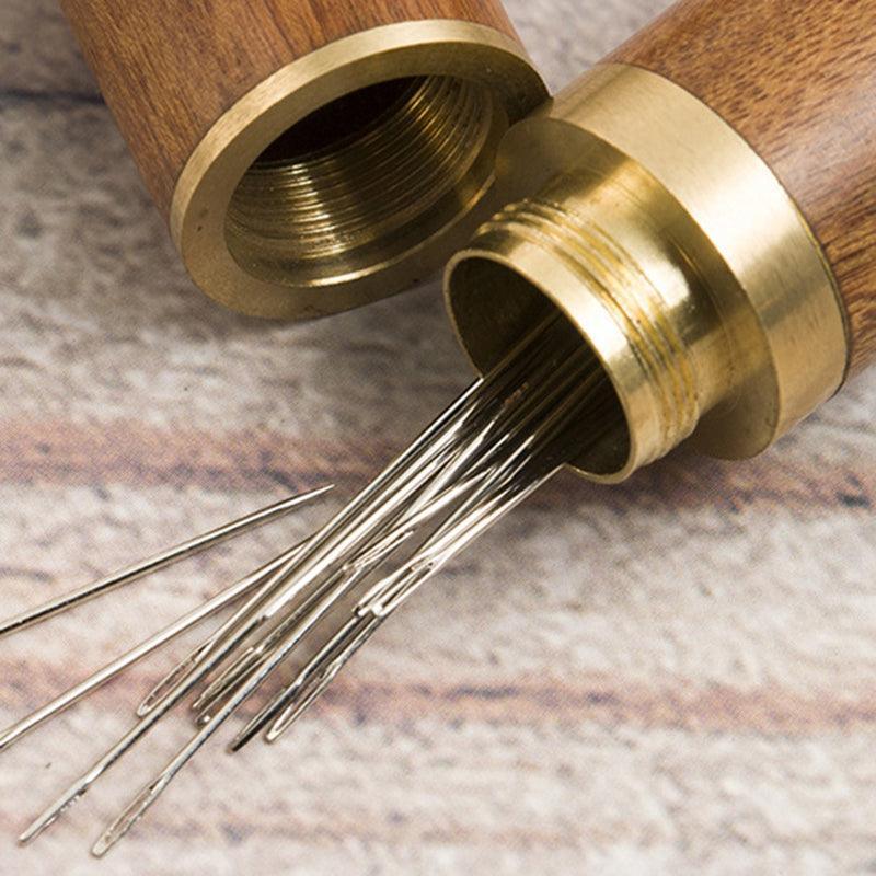 Stainless Steel Self-Threading Needles Opening Sewing Darning Needles 12/24 Pcs - 24PCS