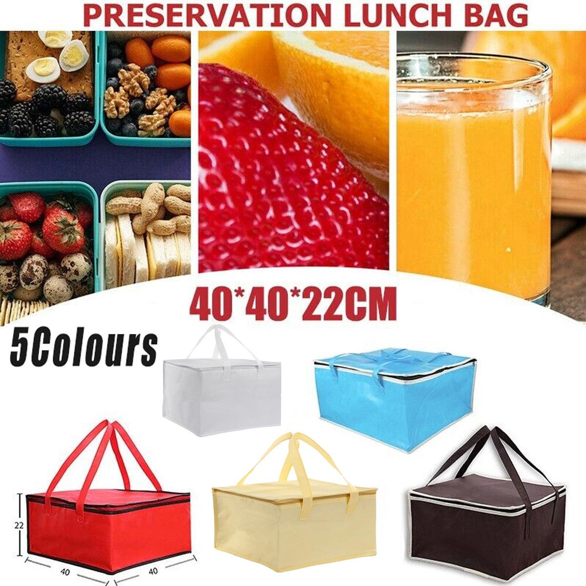 Pizza Delivery Bag Insulated Thermal Food Container Backpack Storage Insulated - Coffee
