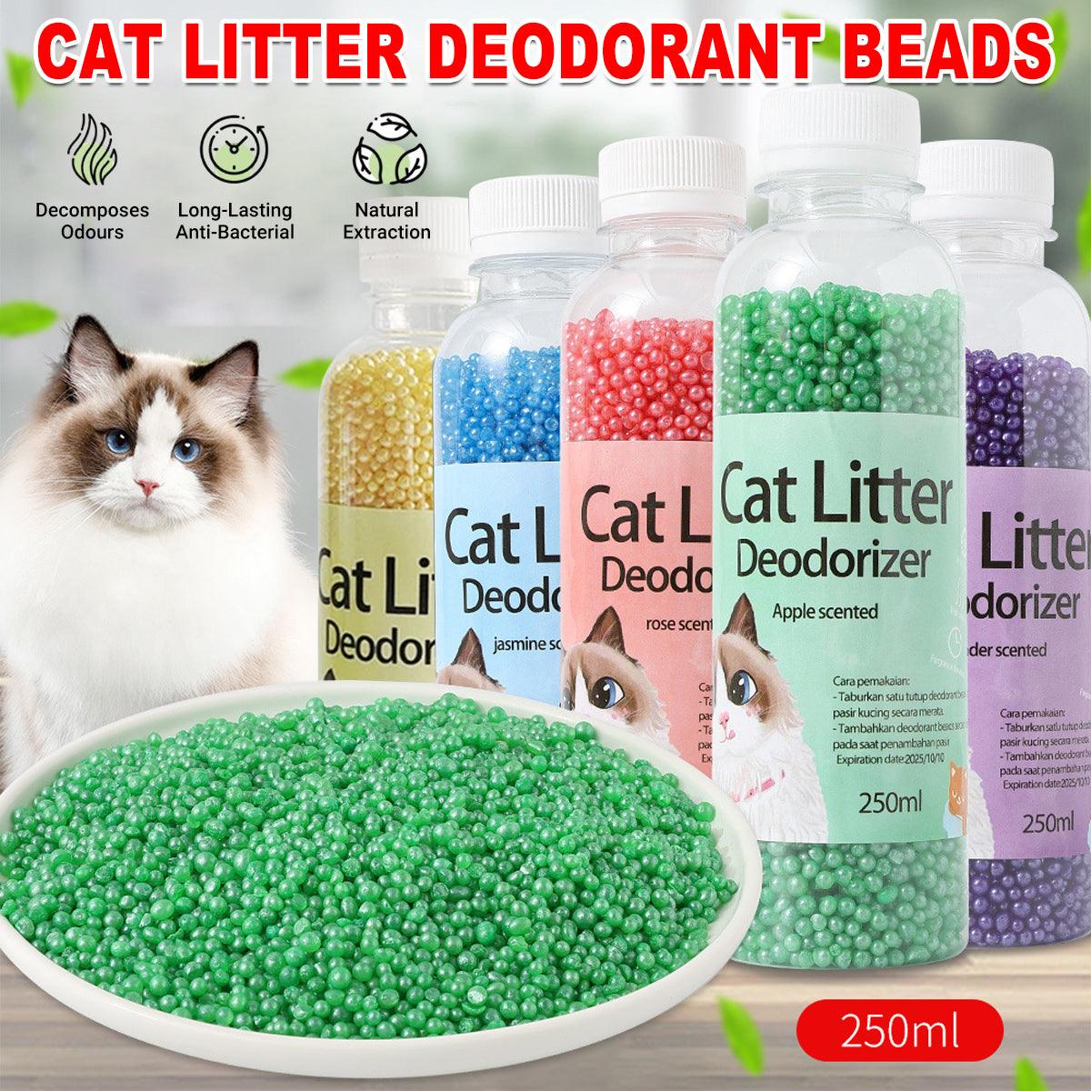 High Adsorption Cat Litter Deodorant Beads 250ml Long Lasting Odor Eliminator - Purple