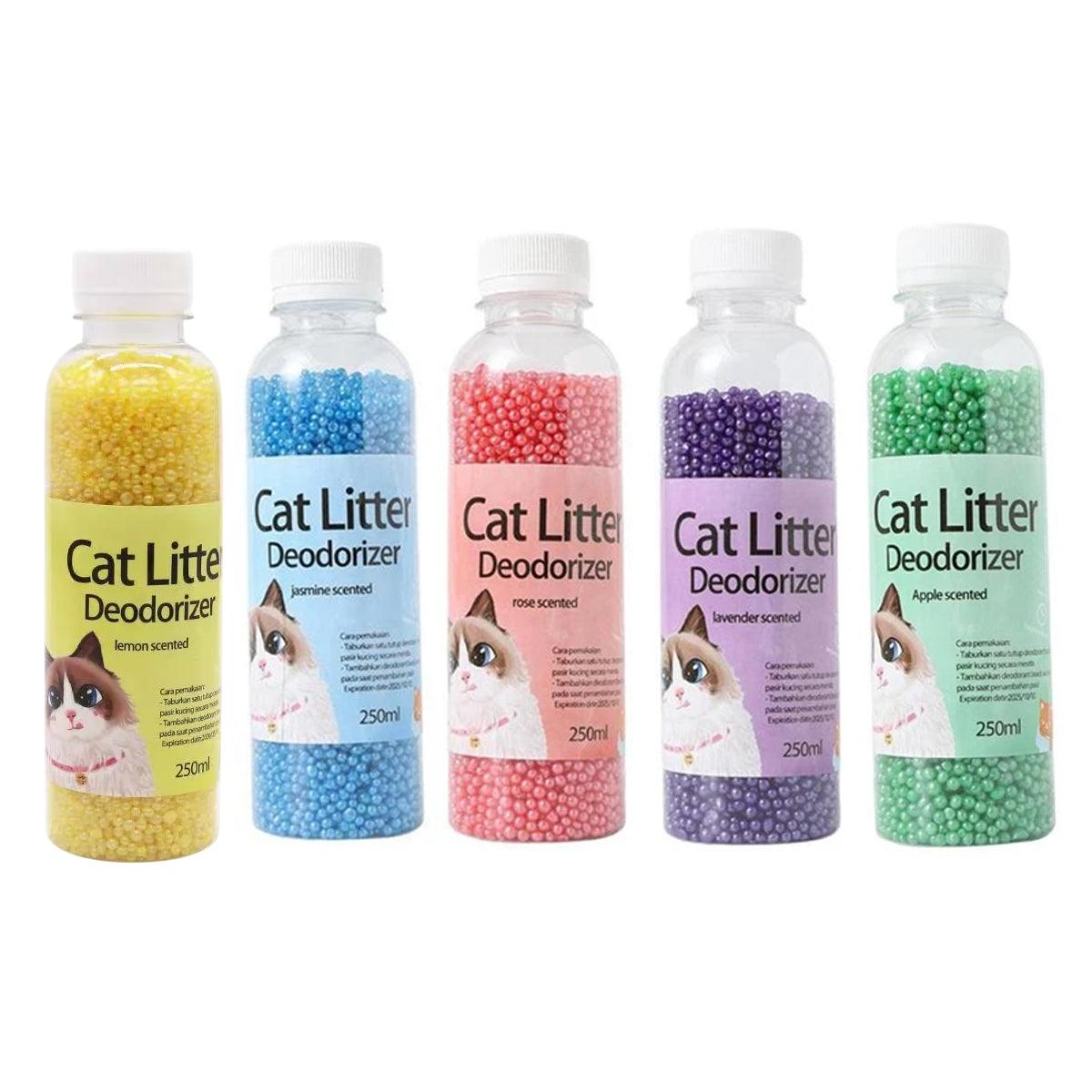 High Adsorption Cat Litter Deodorant Beads 250ml Long Lasting Odor Eliminator - Purple