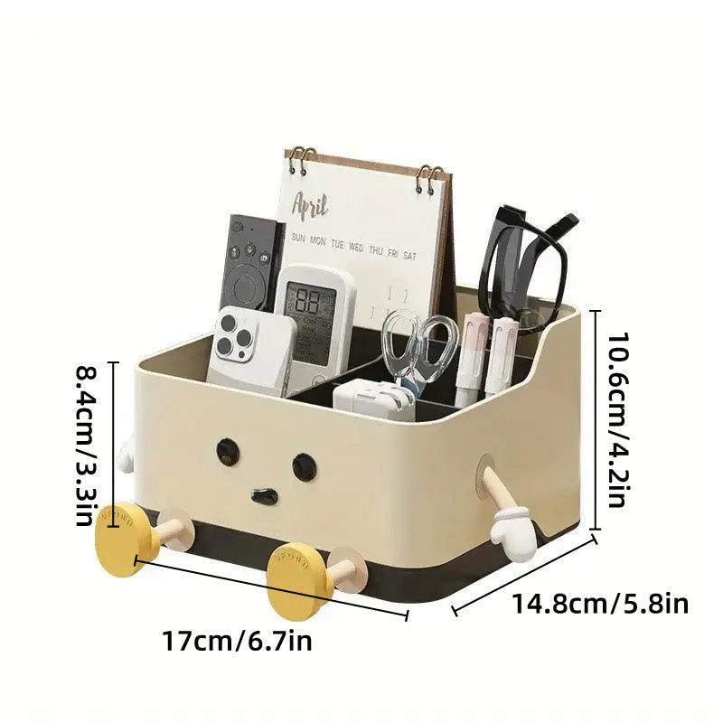 Desktop Organizer Storage Box Household Clutter Compartmentalized Container - Sitting