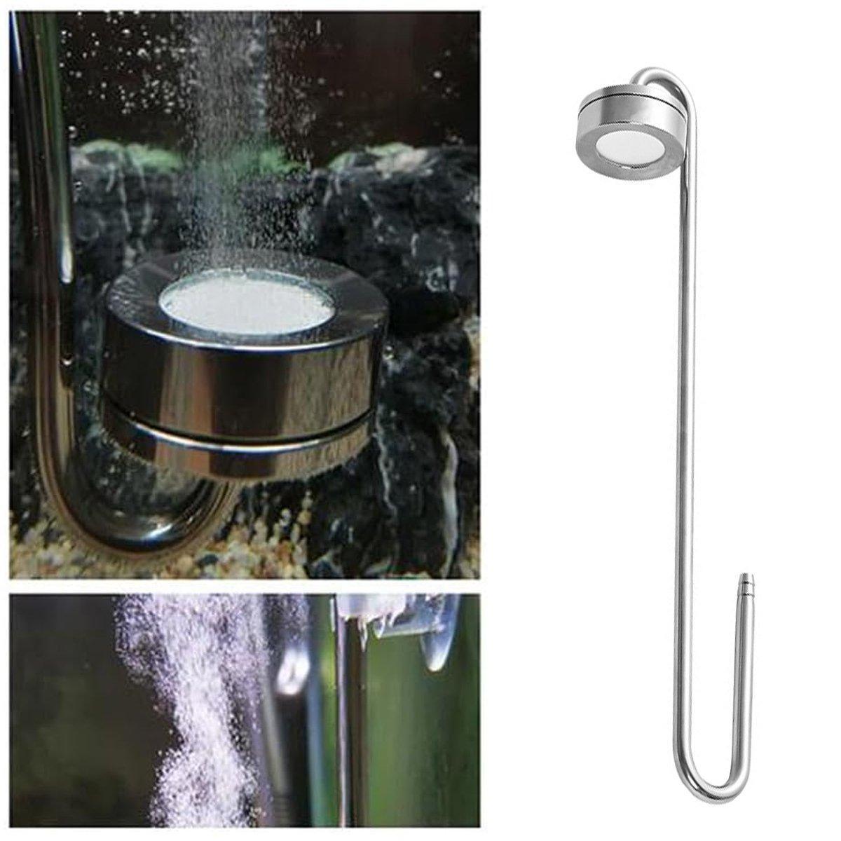 Stainless Steel Aquarium CO2 Diffuser Carbon Dioxide Atomizer Grass Tank Bubbler - 30cm