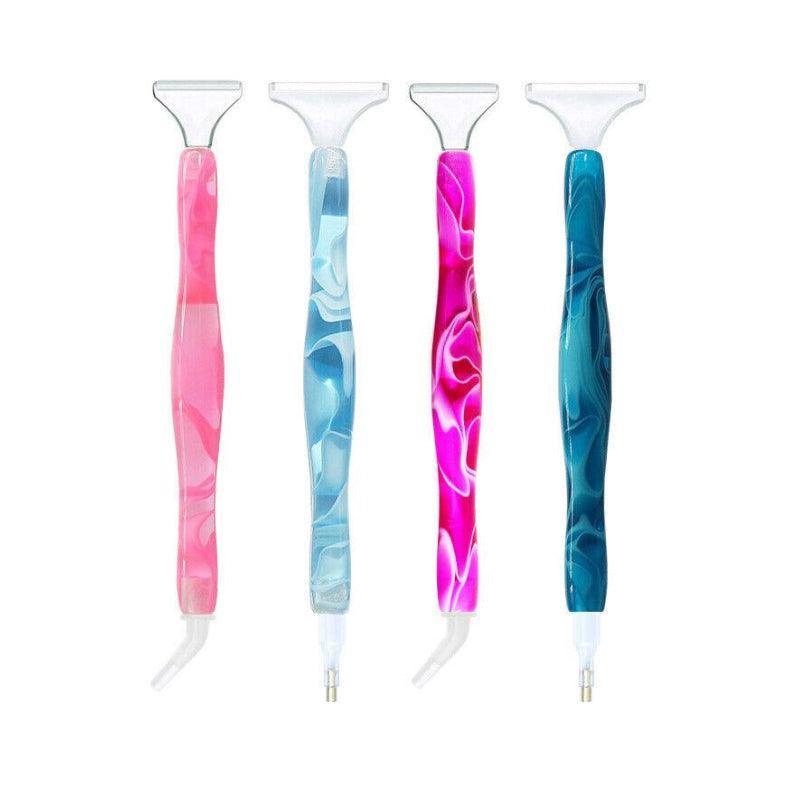 5D Resin Diamond Painting Pen Resin Point Drill Pens Cross Stitch Diy Craft Art - Blue
