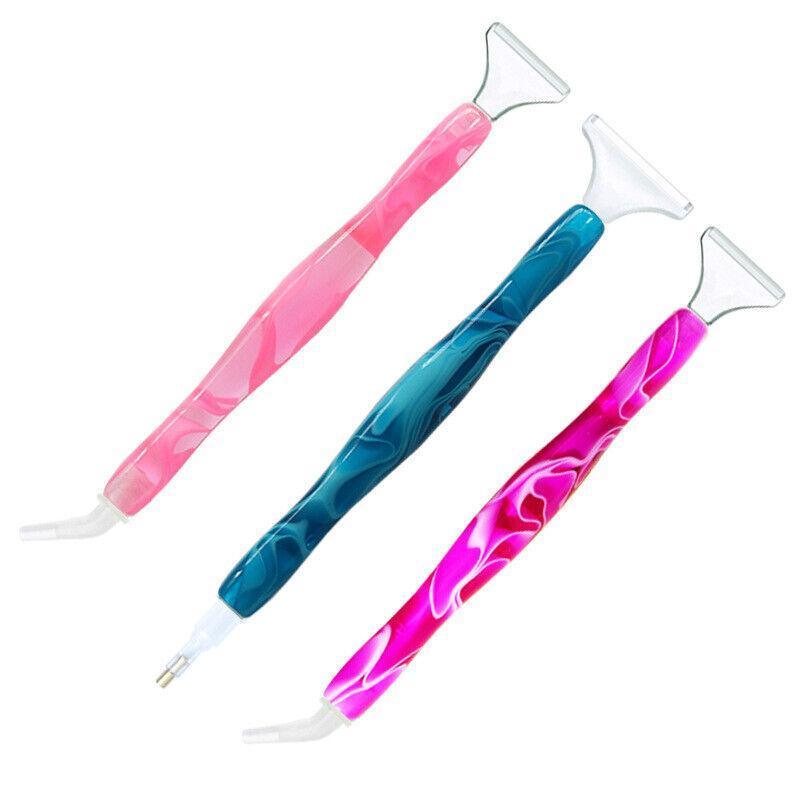 5D Resin Diamond Painting Pen Resin Point Drill Pens Cross Stitch Diy Craft Art - Blue