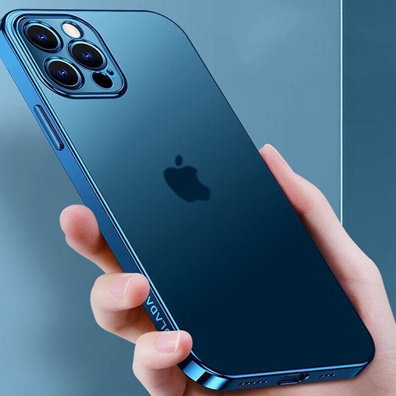 Purple For iPhone 13 12 11 Pro Max Case Thin Matte Ultra Slim Shockproof Clear Cover - iPhone 11 Pro