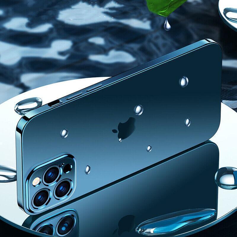 Purple For iPhone 13 12 11 Pro Max Case Thin Matte Ultra Slim Shockproof Clear Cover - iPhone 13 Mini