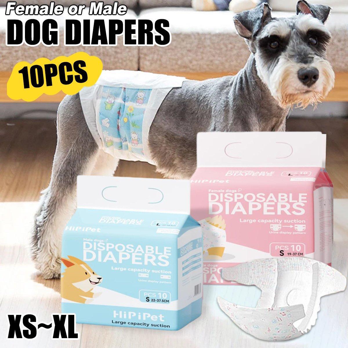 Dog Physiological Pants Pet Diaper Underwear for Hygiene and Incontinence Management - Male - L