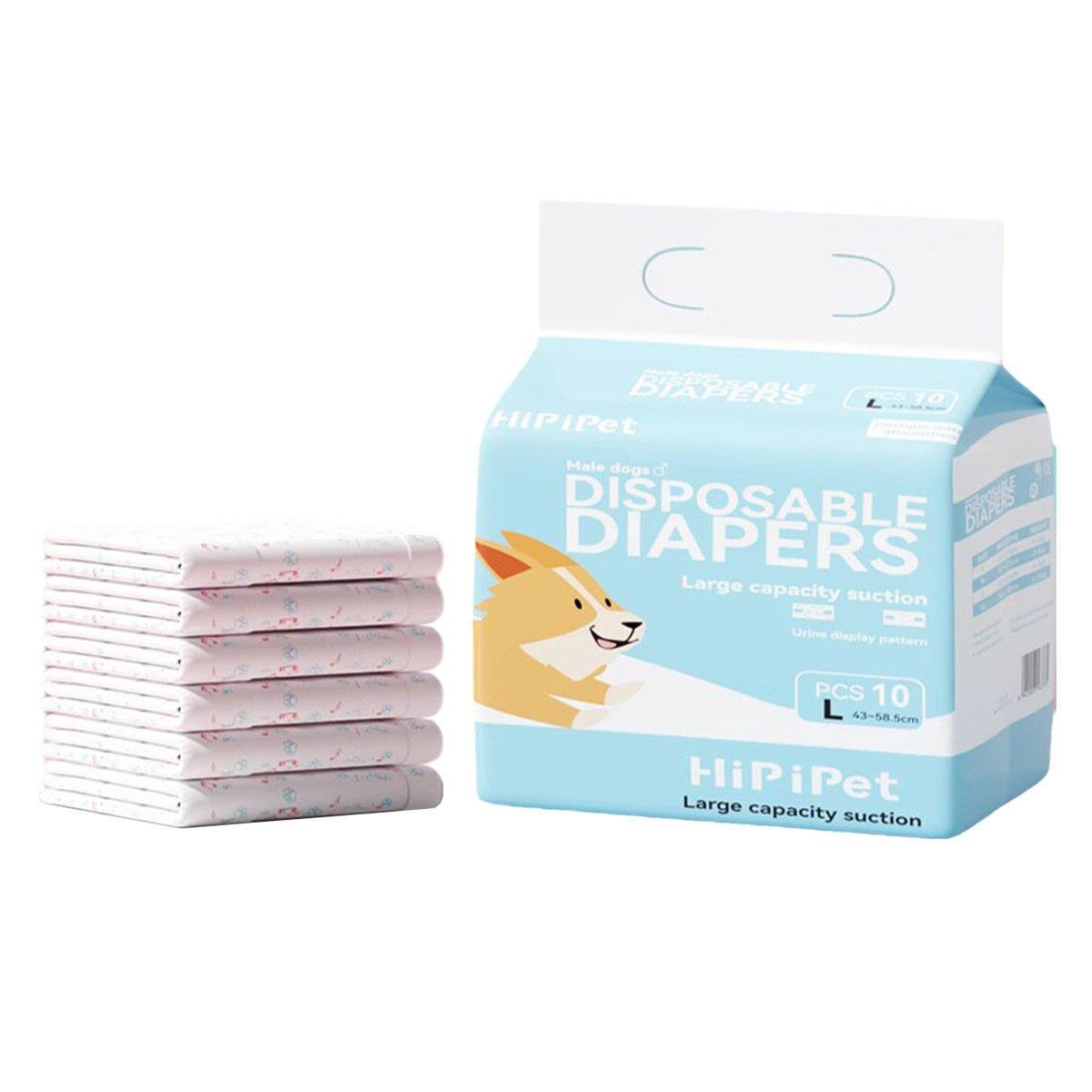 Dog Physiological Pants Pet Diaper Underwear for Hygiene and Incontinence Management - Male - L