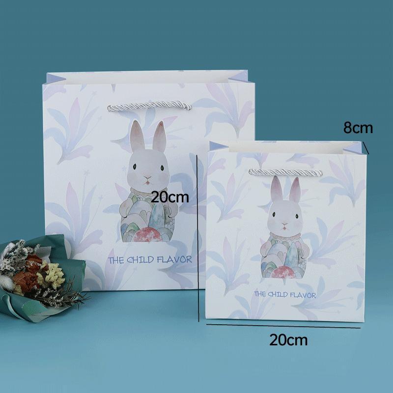 25x Creative Cartoon Animal Gift Bags Cute Birthday Party Favors Tote Paper Bags - Dinosaur-Paradise-25pcs-M