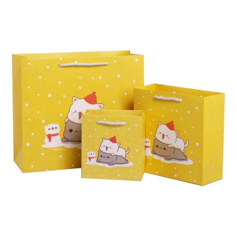 25x Creative Cartoon Animal Gift Bags Cute Birthday Party Favors Tote Paper Bags - Dinosaur-Paradise-25pcs-M