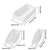 3pcs Home Bowl Storage Cabinet Built-in Cutlery Dish Rack Shelf Organizer Set
