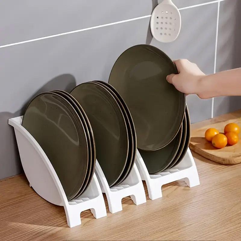 3pcs Home Bowl Storage Cabinet Built-in Cutlery Dish Rack Shelf Organizer Set