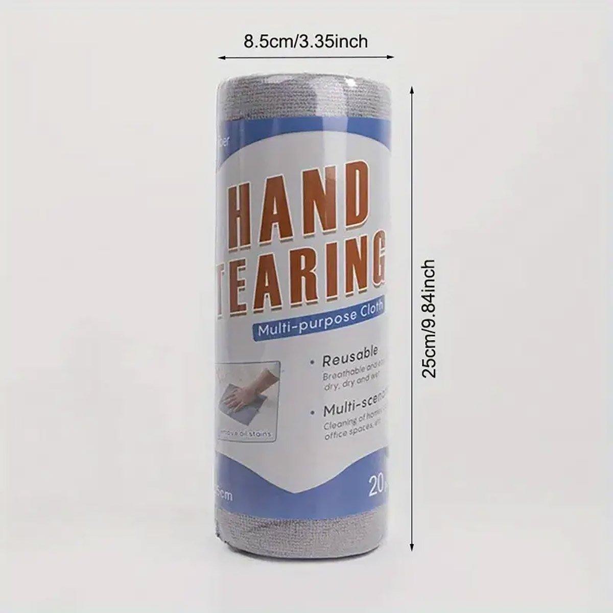 Multifunctional Kitchen Cleaning Towel Strong Absorbent Hand Tear Dish Cloth - Blue