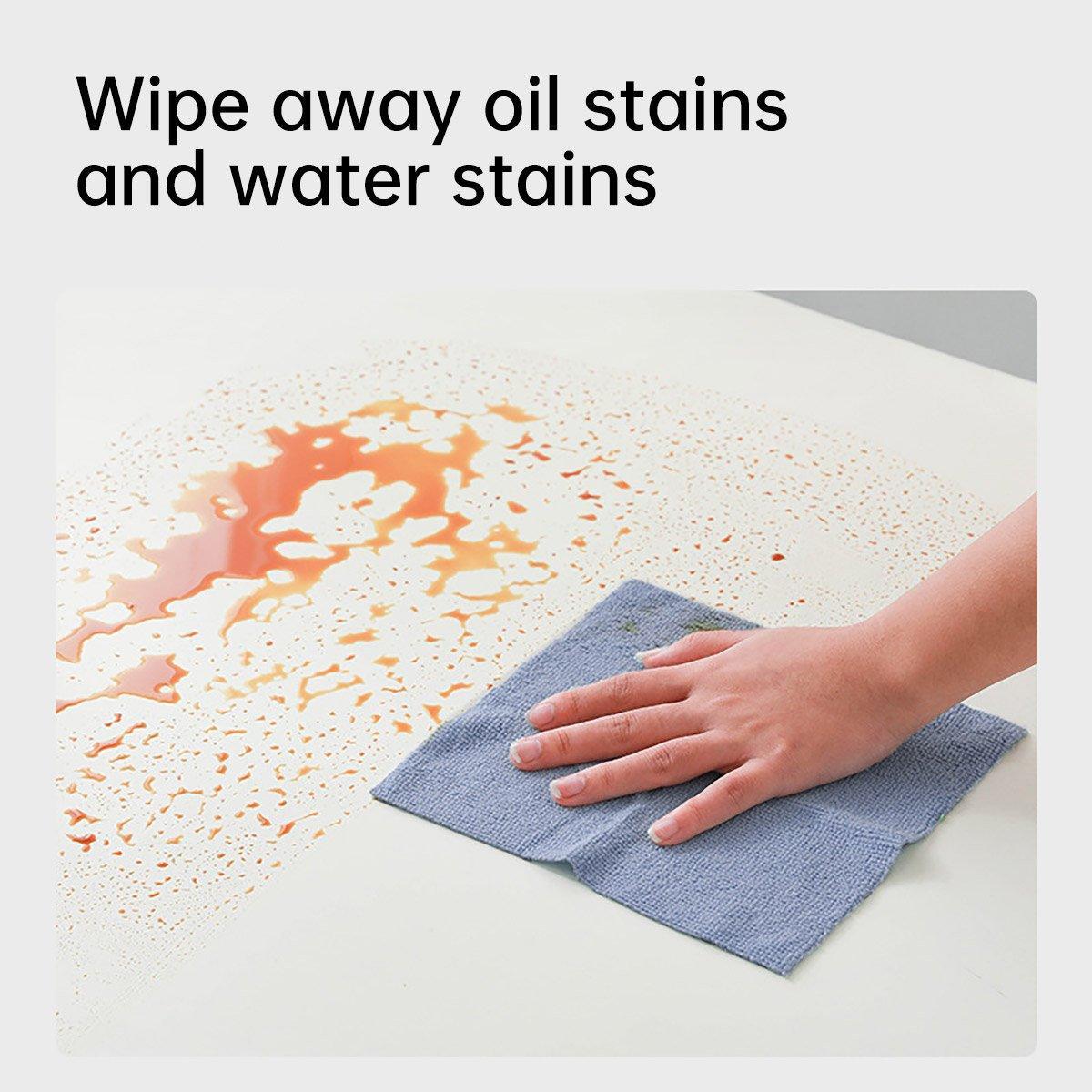 Multifunctional Kitchen Cleaning Towel Strong Absorbent Hand Tear Dish Cloth - Blue