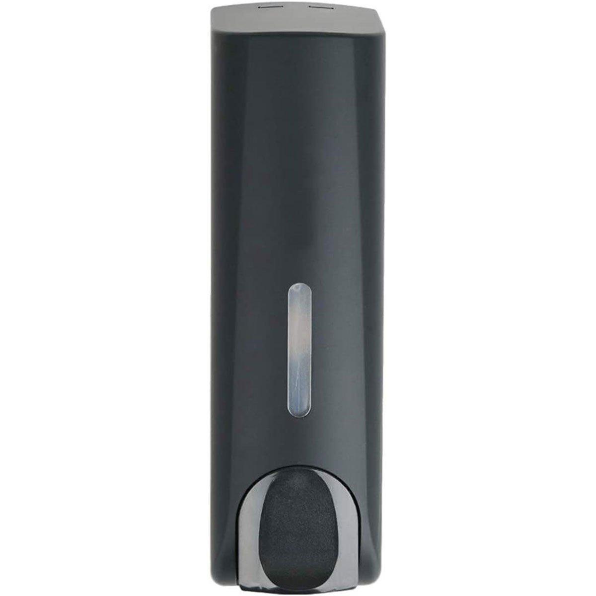 Hotel Wall Mounted Soap Dispenser Bathroom Shampoo Shower Gel Hand Soap Box - Black-Double