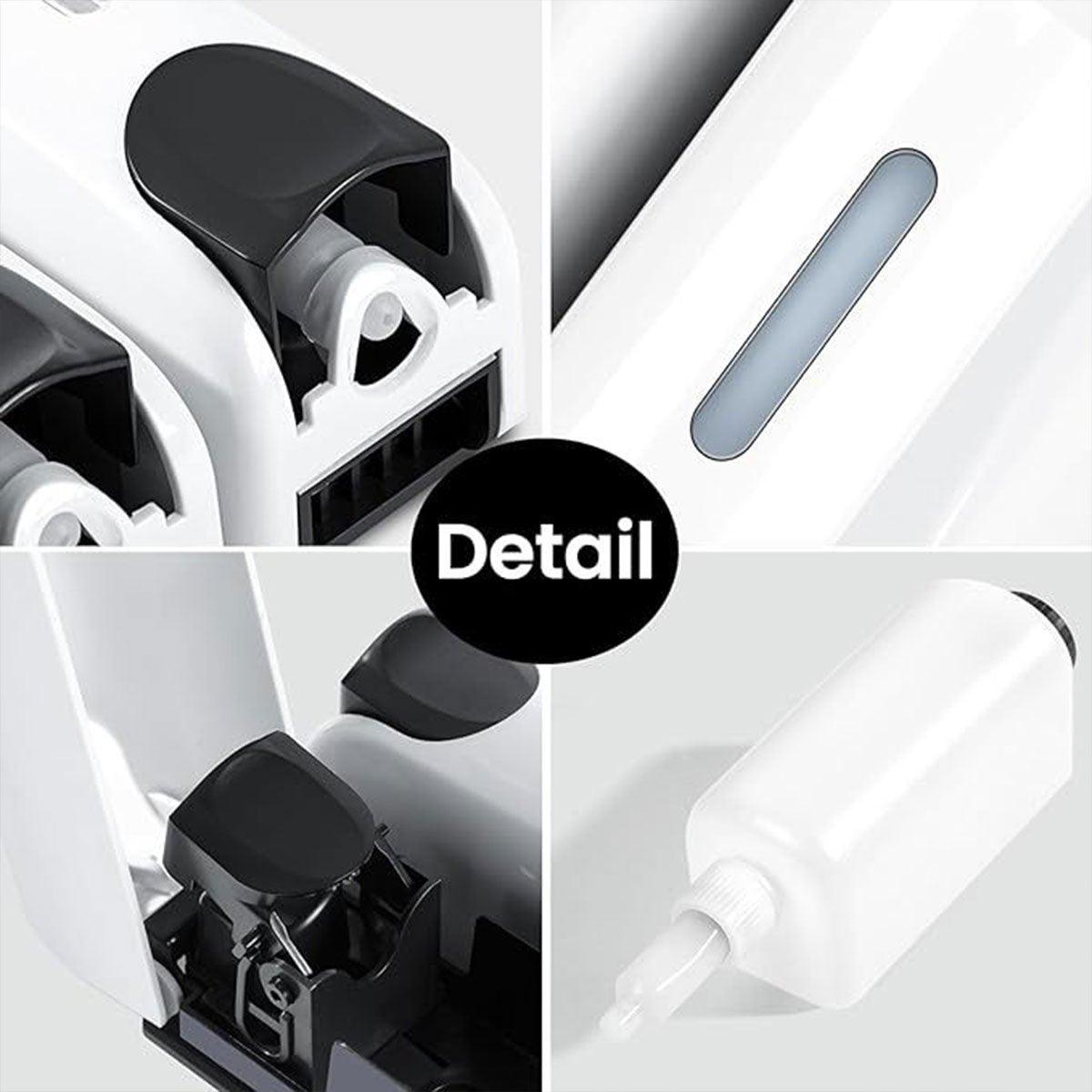 Hotel Wall Mounted Soap Dispenser Bathroom Shampoo Shower Gel Hand Soap Box - White-Single