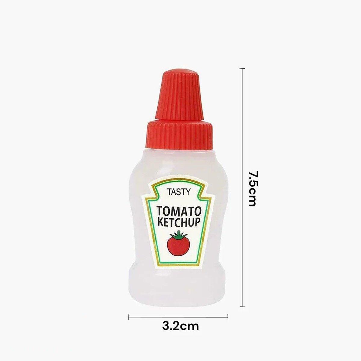 4pcs Mini Portable Sauce Box Condiment Dispensers for Picnic and Outdoor Use - Salad dressing