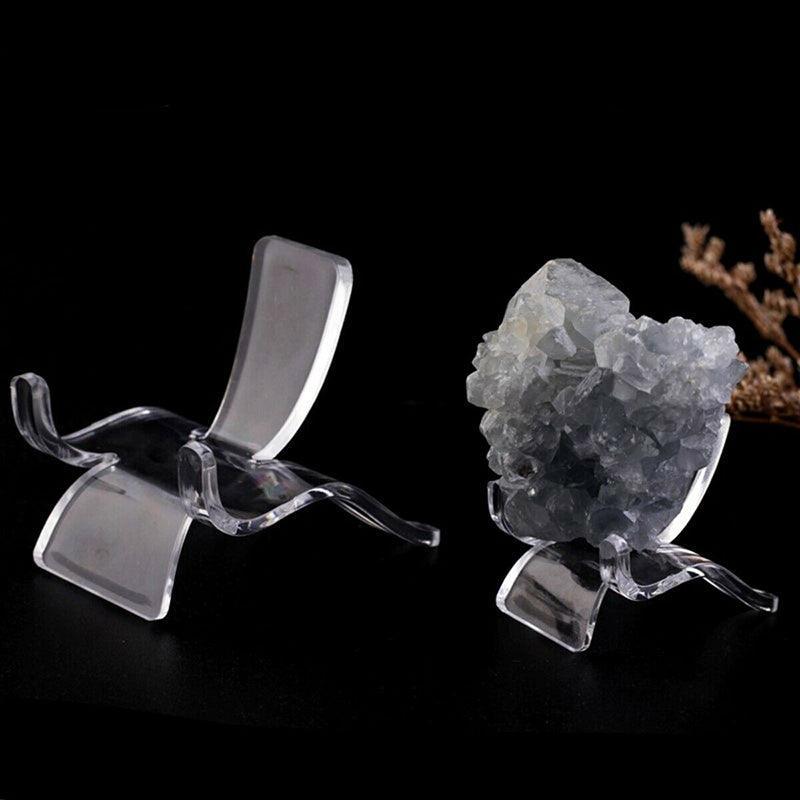 10pcs Acrylic Display Stands for Crystals Minerals Geodes Jewellery Ornament Holder - M 5.5X4.5X5cm