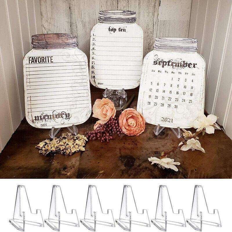 20Pcs Acrylic Clear Stand For Trading Card Psa Pokemon Card Holders Small Stand