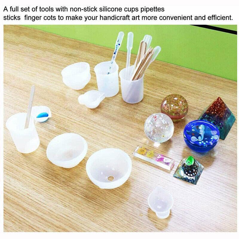 36PCS Silicone Mixing and Measuring Cup Set for Resin Casting and DIY Craft Projects
