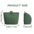 Portable Dog Food Bag Outdoor Walking Travel Feeding Pouch Pet Supplies - Dark Green