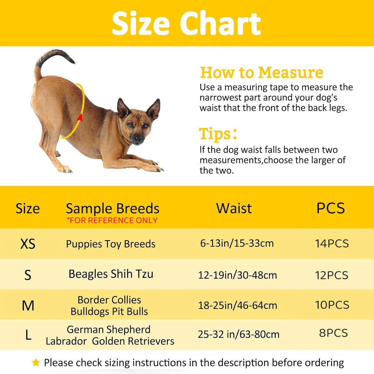 Male Dog Diapers Physiological Pants for Dogs Leakproof Diaper Pants Male Pets - S-12PCS