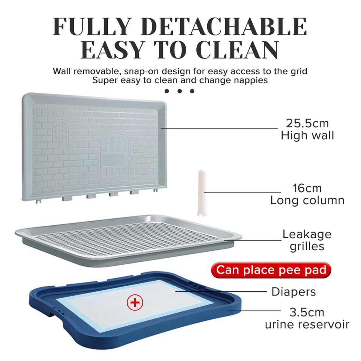 Pet Potty Training Pad Small And Medium-sized Dog Toilet Urinal Pee Tray - Black