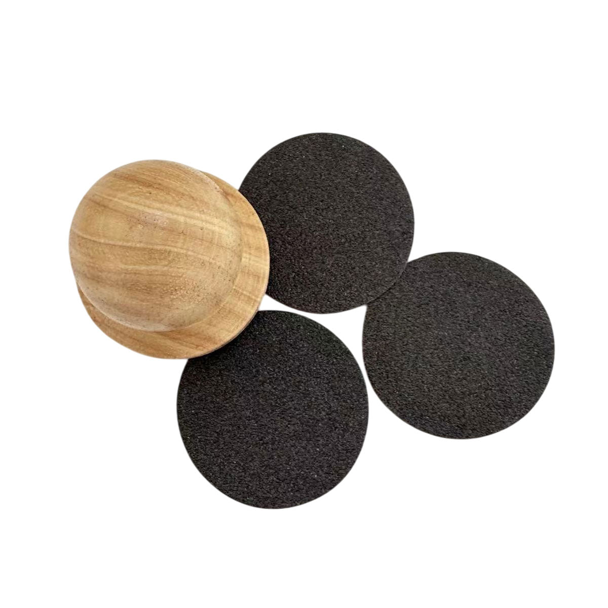 Wooden Dog Nail Sharpening Board Round Pet Grooming Tool Nail Repair Training