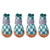 4pcs Breathable Mesh Dog Shoes Small Pets Puppy Paw Protection Summer Boots - Green-4