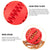 Dog Chew Toy Rubber Ball Treat Dispenser Dental Cleaning Training Play Ball - Red Spherical (Small)