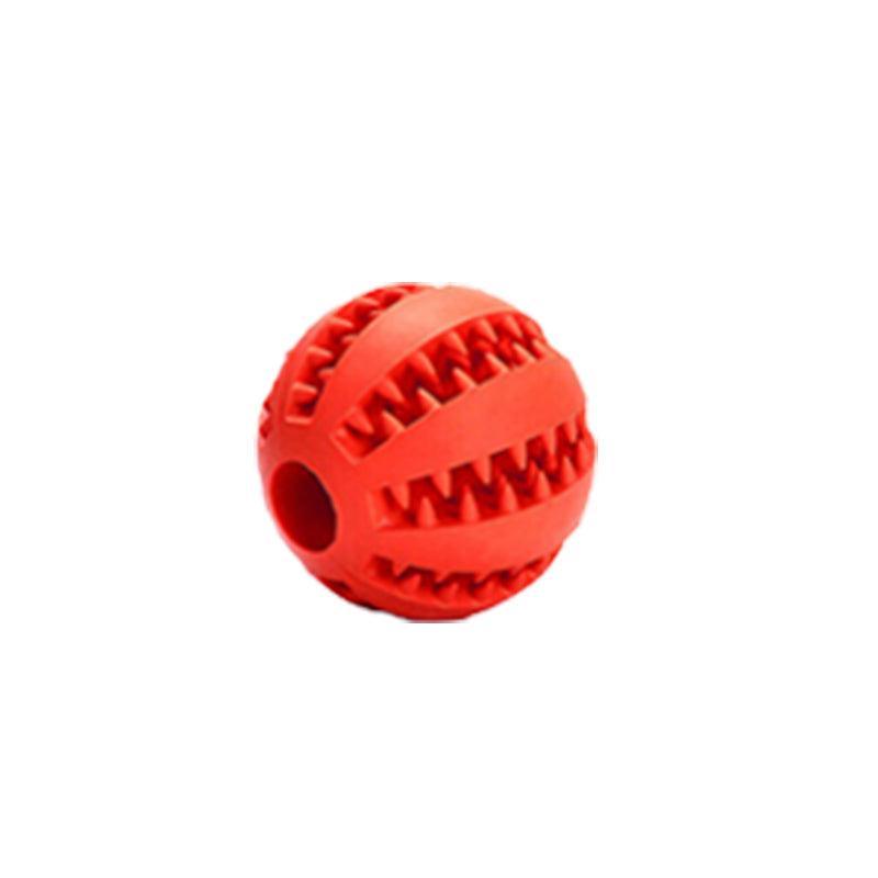 Dog Chew Toy Rubber Ball Treat Dispenser Dental Cleaning Training Play Ball - Light Blue Rugby (11.5CM)