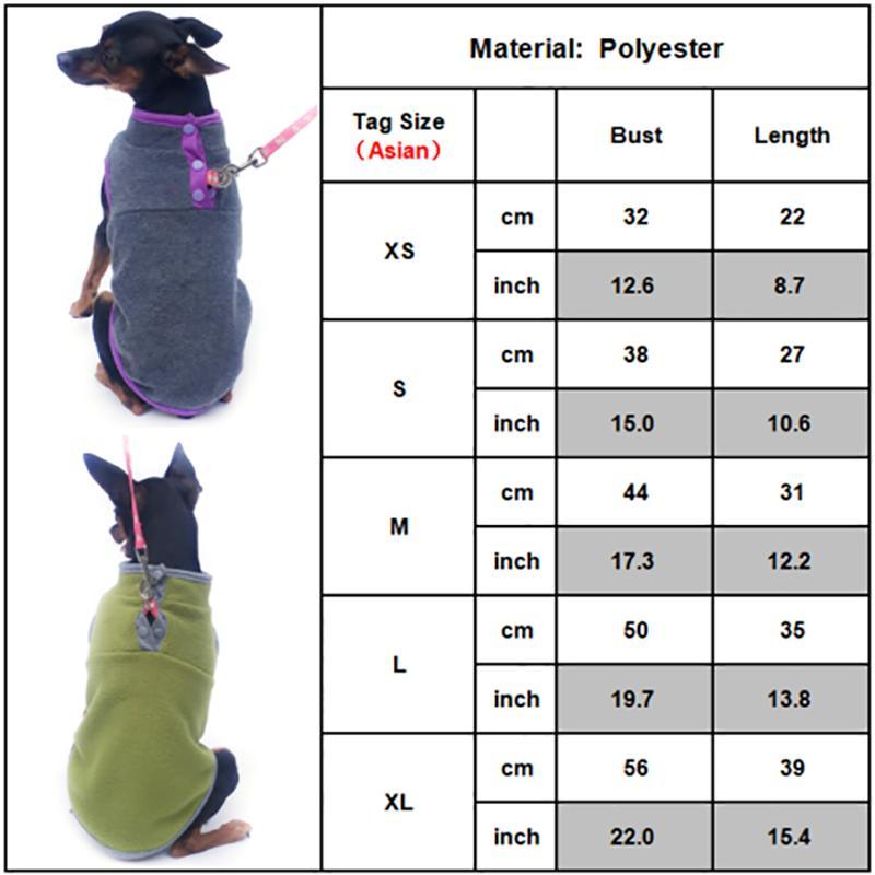 XL Pet Dog Puppy Winter Warm Fleece Jumper Vest Coat Jacket Apparel Clothes - Pink