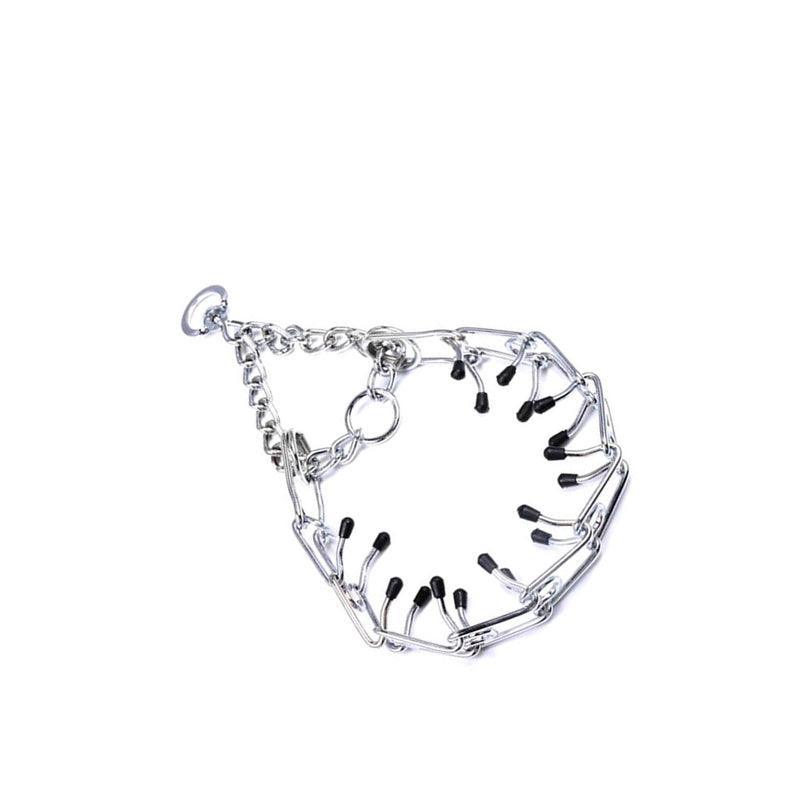 S-Xl Collar Choke Steel Metal Chain Dog Training Adjustable Necklace Sliver - L-3.5