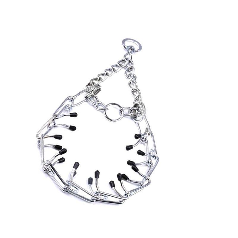 S-Xl Collar Choke Steel Metal Chain Dog Training Adjustable Necklace Sliver - S-2.5