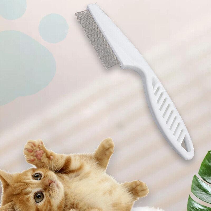 1PC Small Fine Toothed Flea Flee Metal Nit Head Hair Lice Comb with Handle - Blue