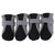 4PCS M Size Anti Slip Waterproof Protective Dog Shoes Rain Boots Pet Socks Booties - Black