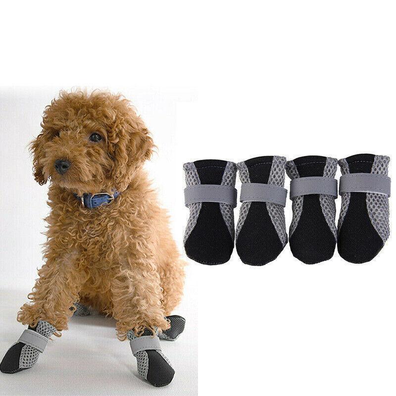 4PCS L Size Anti Slip Waterproof Protective Dog Shoes Rain Boots Pet Socks Booties - Green