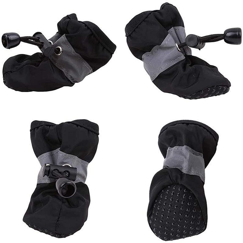 Set Anti Slip Waterproof Protective Dog Shoes Rain Boots Pet Socks Booties 4Pcs - 4XL