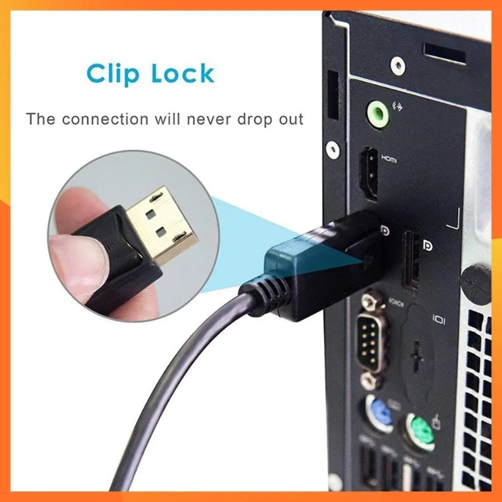 4K/1080p DisplayPort Display Port DP Male to HDMI Female Adapter Converter Cable - 1080p-DP Male to HDMI Female