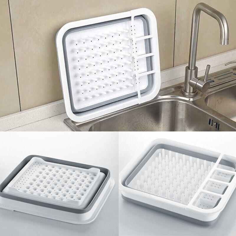 Home Master Collapsible Dish Drainer Small Spaces Camping Caravan 34CM X 28.5CM