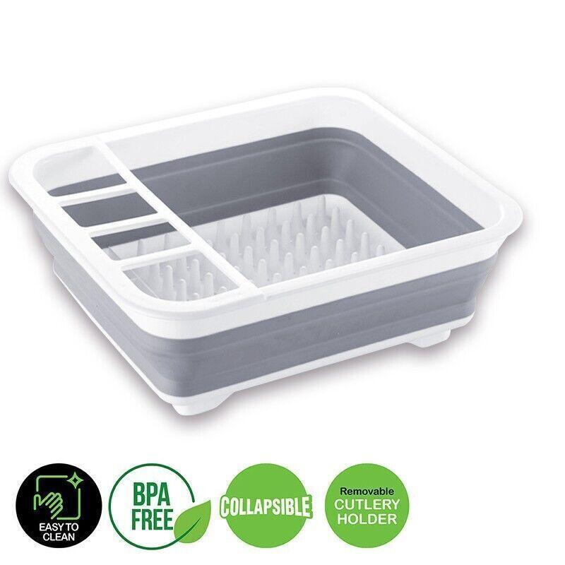 Home Master Collapsible Dish Drainer Small Spaces Camping Caravan 34CM X 28.5CM