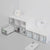 Storage Box 3Drawers DIY Desktop Plastic Transparent Coffee Sugar Jewelry Box