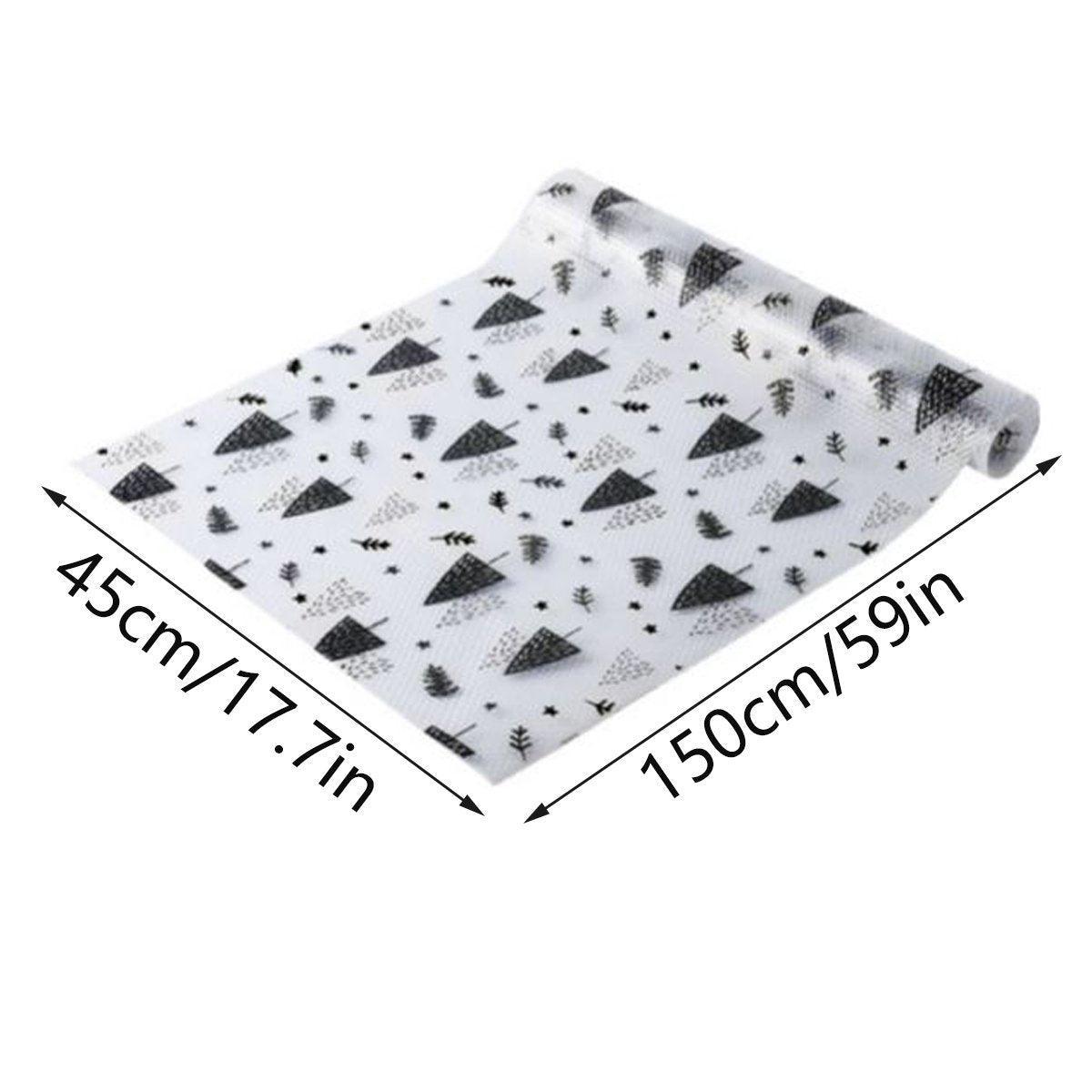 Household Drawer Liner Paper Wardrobe Dustproof Cabinet Mat Grease Proof Mat - Leaf