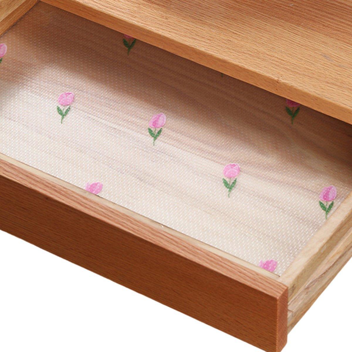 Household Drawer Liner Paper Wardrobe Dustproof Cabinet Mat Grease Proof Mat - Leaf