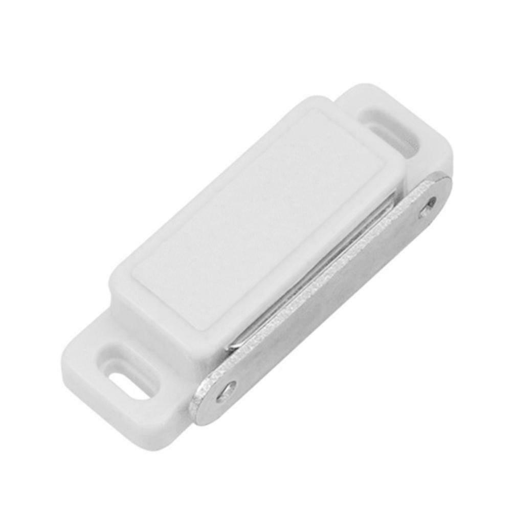 2/6/10/24/48Pcs White Magnetic Door Catch Cupboard Cabinet Wardrobe Drawer Latch - 2PCS