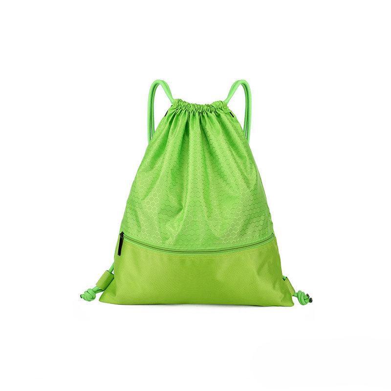 Backpack Sport Pack String Tote Gym Bag Cinch Sack School Drawstring Capacity - Pink