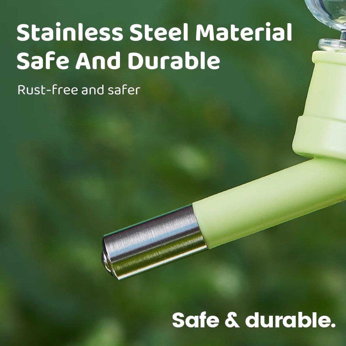 Pet Water Bottle for Hamster Guinea Pig Rabbit Vacuum Drinking Feeder Kettle - 80ml-White