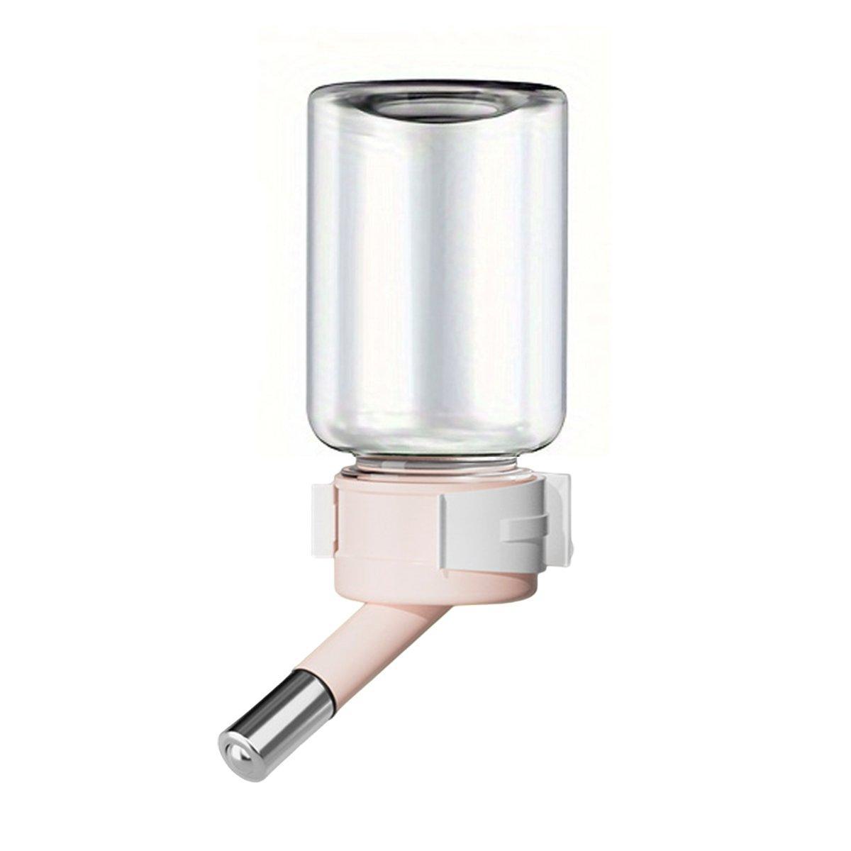 Pet Water Bottle for Hamster Guinea Pig Rabbit Vacuum Drinking Feeder Kettle - 80ml-White